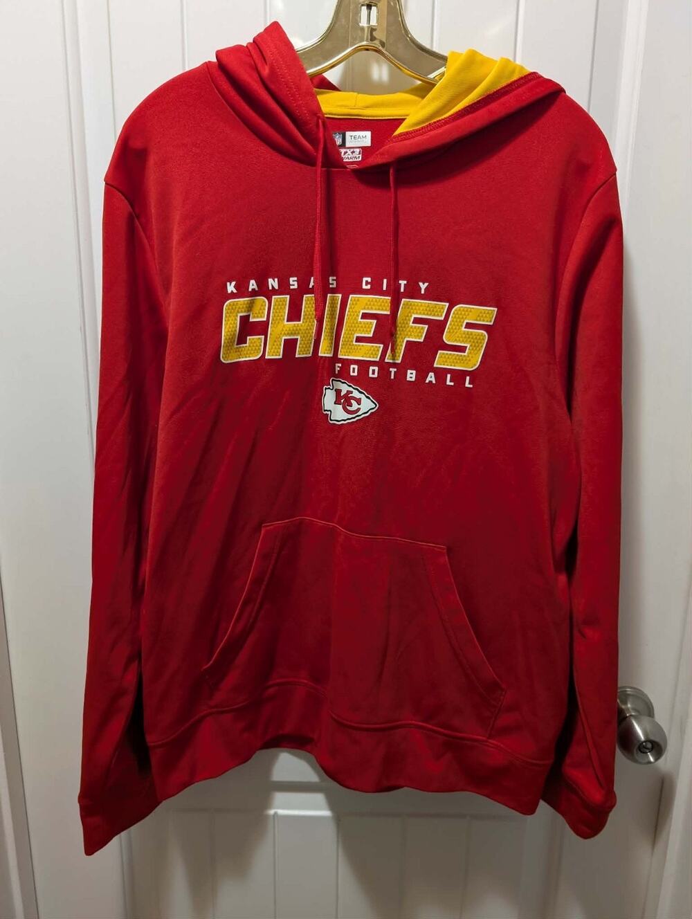 NFL Apparel Kansas City Chiefs Football Red Hoodie Sweatshirt Men's M